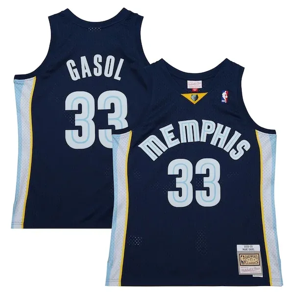 Marc Gasol MEM Swingman Jersey - vintage authentic - Navy casual