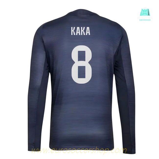 2025-2026 Real Madrid Authentic Long Sleeve Away Shirt (Kaka 8)
