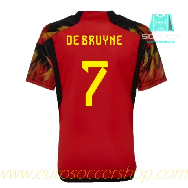 2022-2023 Belgium Home Football Shirt Junior (De Bruyne 7)