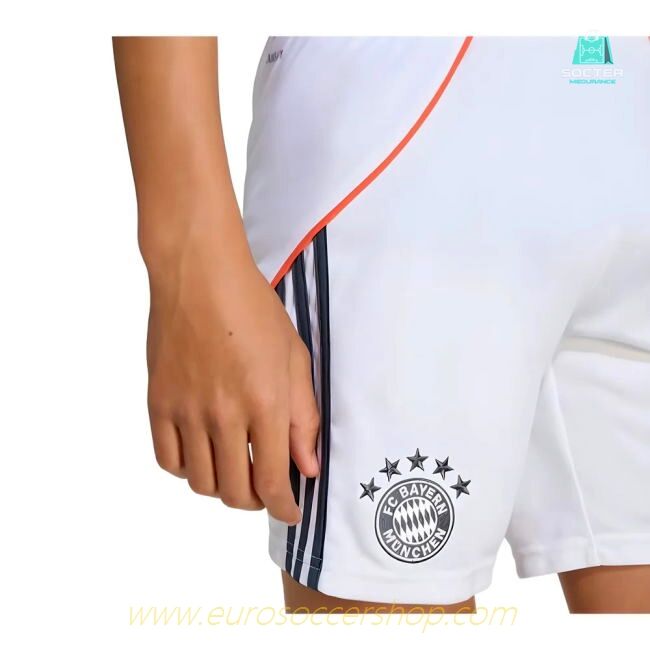 2025-2026 Bayern Munich Away Shorts (White) - Kids