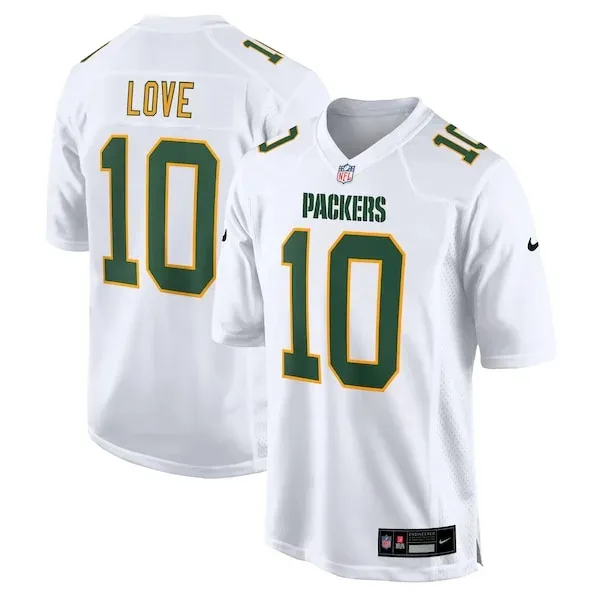 Performance Green Bay Packers Game Jersey - Premium White NFL Fan J...