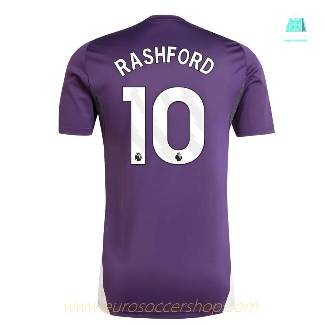 2025-2026 Man Utd Training Jersey (Aurora Plum) (Rashford 10)