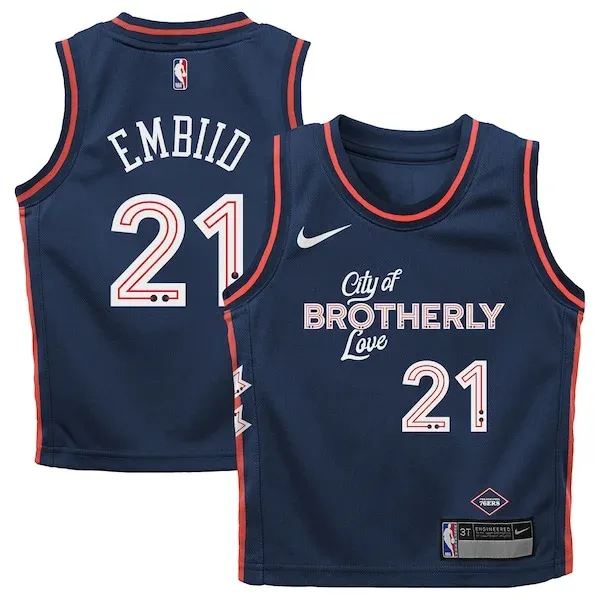 Joel Embiid PHI Swingman Jersey - modern official - Navy basketball