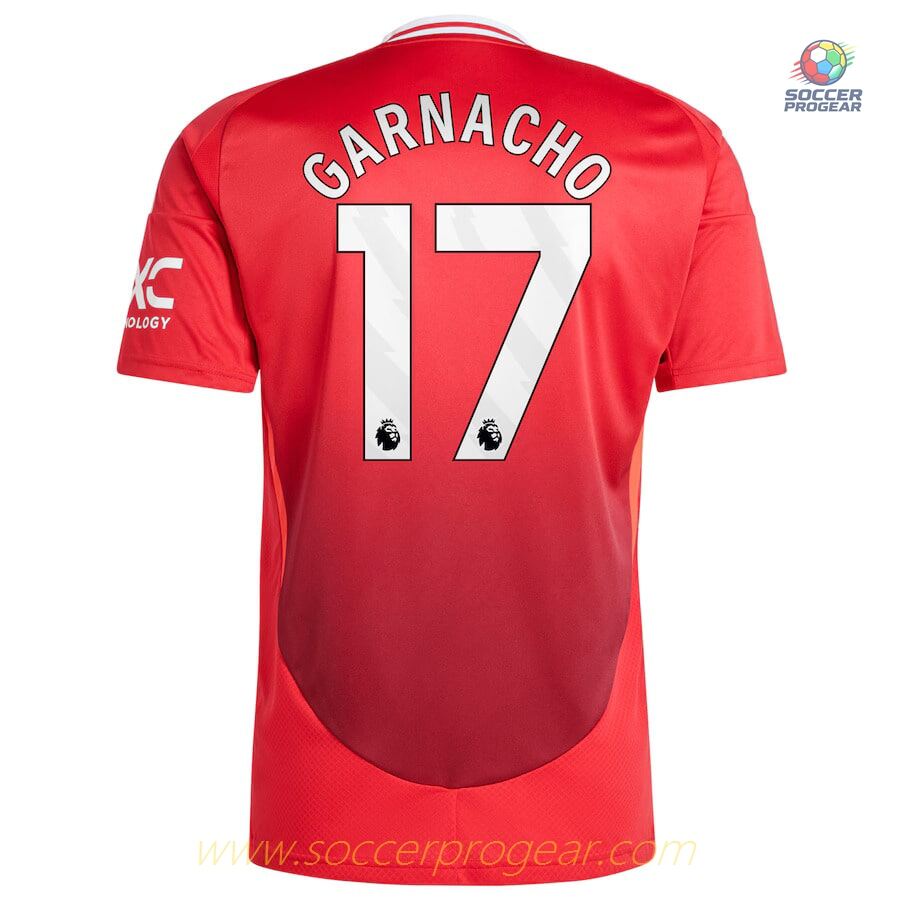 Manchester United Home Youth Kit Team Jersey 2024-25 Edition Garnacho