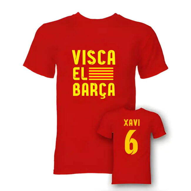 Xavi Visca El Barca Hero football T-Shirt (Adult