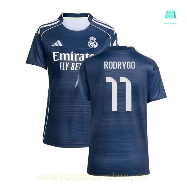 2025-2026 Real Madrid Authentic Away Shirt (Womens) (Rodrygo 11)
