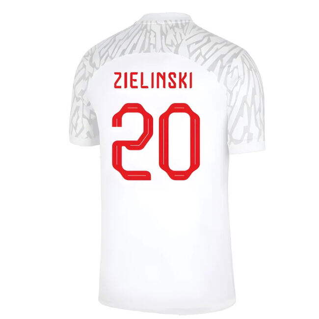 Licensed 2022-2023 Poland European Football Home Jersey (Zielinski 20)