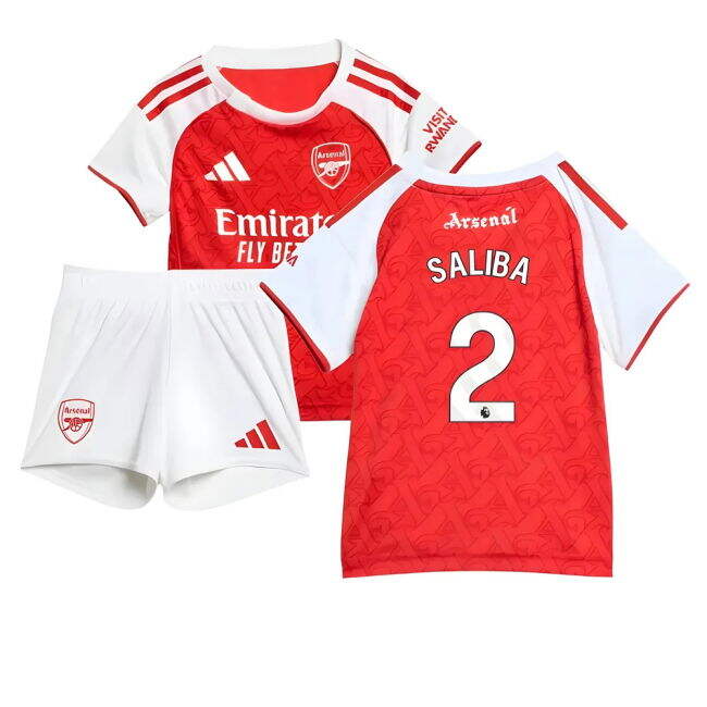 Pro Series Devoted Arsenal Arsenal Home Baby Kit Saliba #2 2024-20...