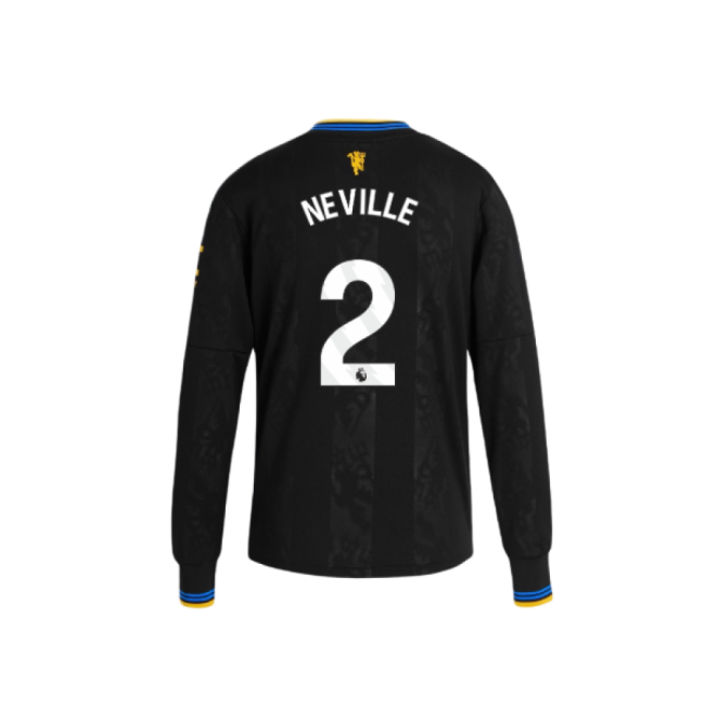2025-2026 Man Utd Long Sleeve Third Shirt (Kids) (Neville 2) - auth...
