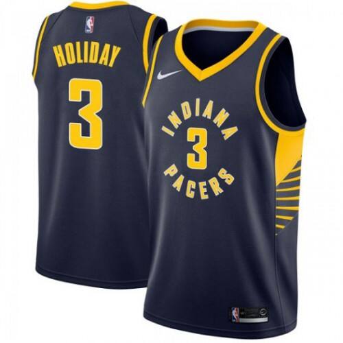 Pacers Aaron Holiday #3 Superior 2024 Icon NBA Swingman Jersey Blue