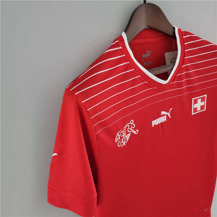 SwitzerlandSuisse World Cup 2022 Home Red Soccer Jersey Football