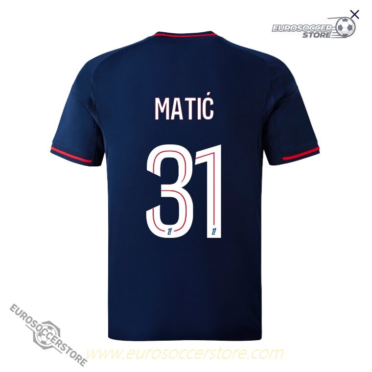 Away Jersey for Olympique Lyonnais Lyon: MATIĆ 31, Season 25-26 Version