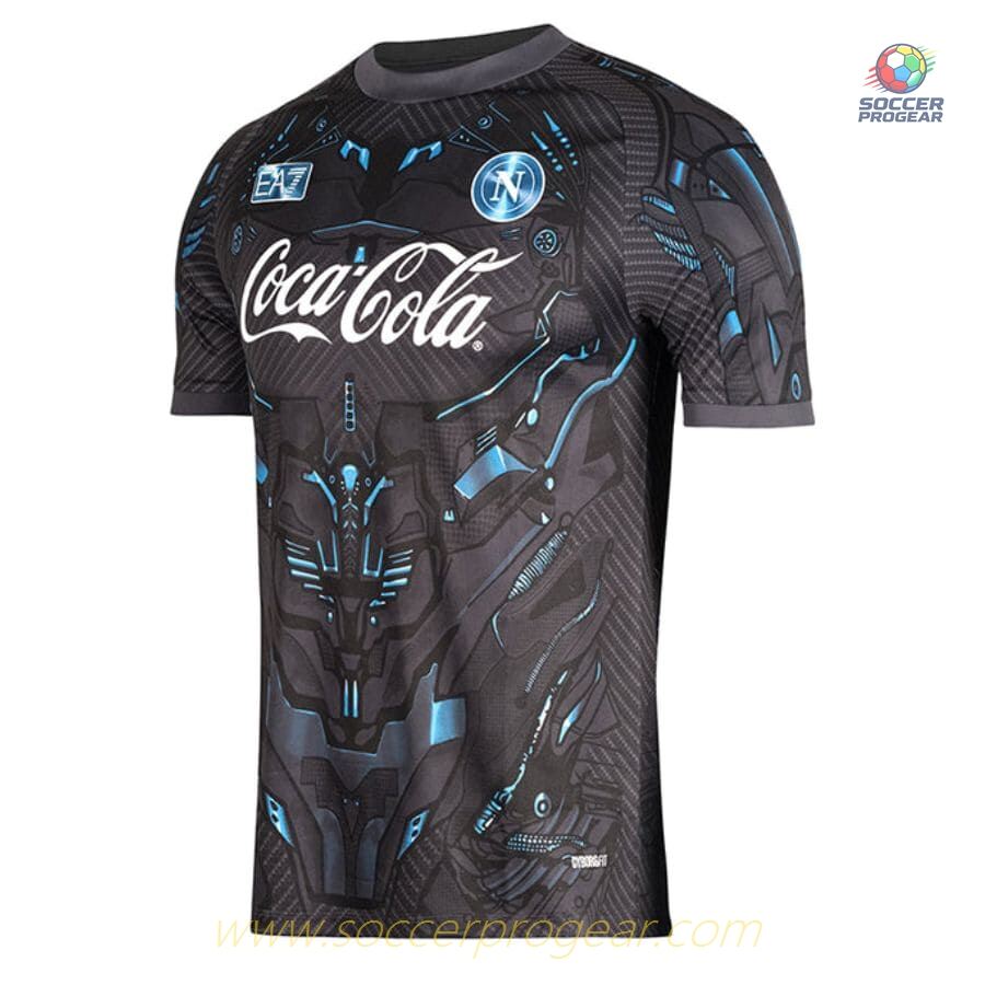 NAPLES Calcio Serie A 2025/26 Collection BLACK TRAINING JERSEY