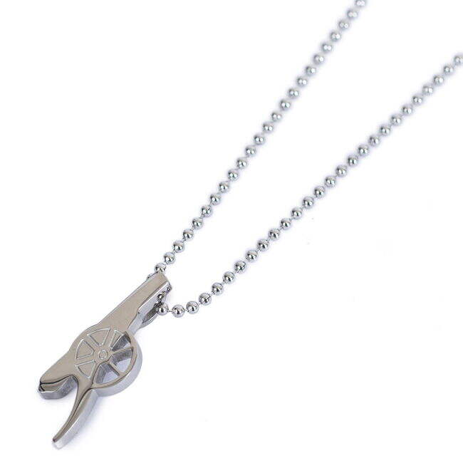Arsenal FC Stainless Steel Cannon Pendant & Chain - premium