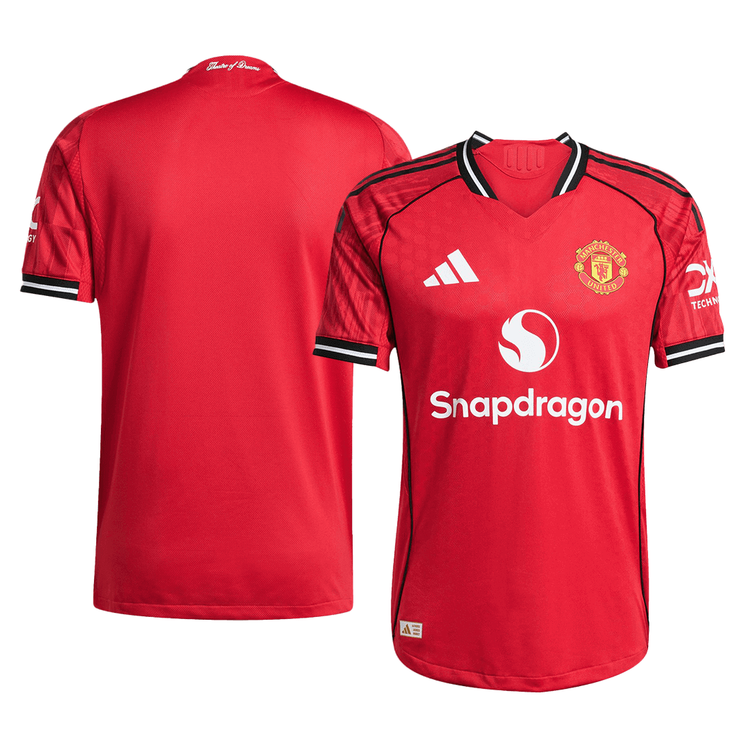 Manchester United Home Authentic Soccer Jersey 2025/26