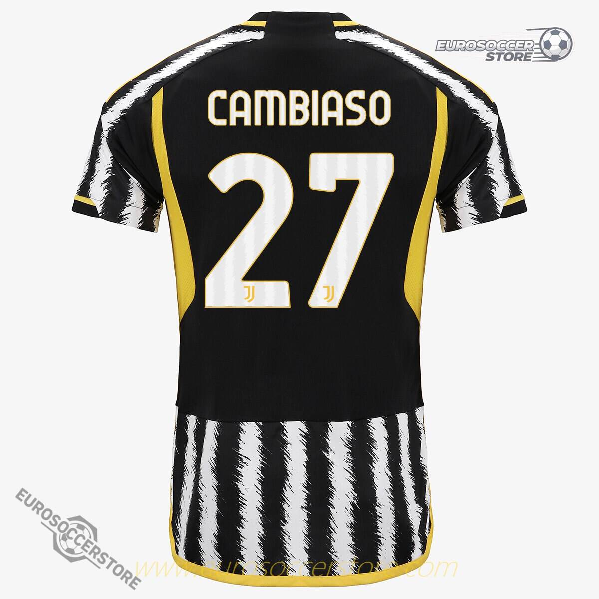 Juventus' 23-24 Season Home Jersey No. 27 for CAMBIASO
