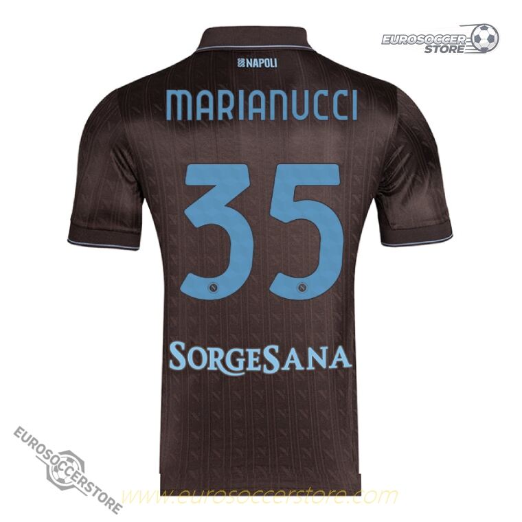 Napoli's Third Jersey for the 25-26 season, featuring MARIANUCCI with the number 35