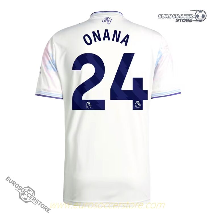 Aston Villa 25-26 Season Third Jersey ONANA Number 24