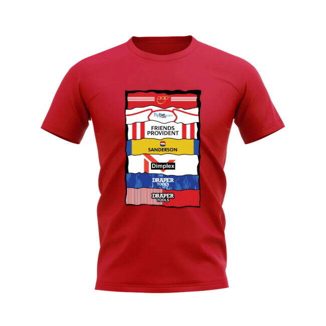Budget-Friendly Southampton Sponsor History T-shirt (Red) 2024-2025...
