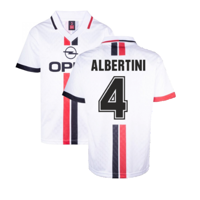 Ac Milan 1996 Away Retro Shirt (albertini 4) - Supporter Edition