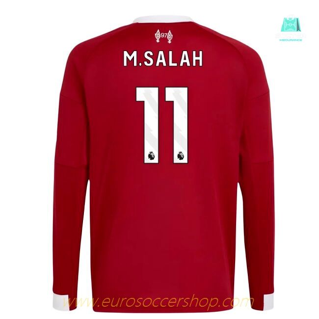 2025-2026 Liverpool Long Sleeve Home Shirt (Kids) (M.Salah 11)