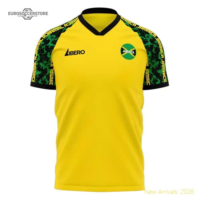 Official Jamaica Concept 20252026 Home Kit Climalite Lightweight