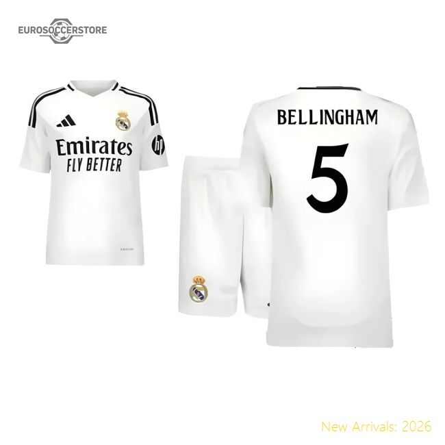 2024-2025 Real Madrid Home Youth Kit (bellingham 5) - English Prodigy