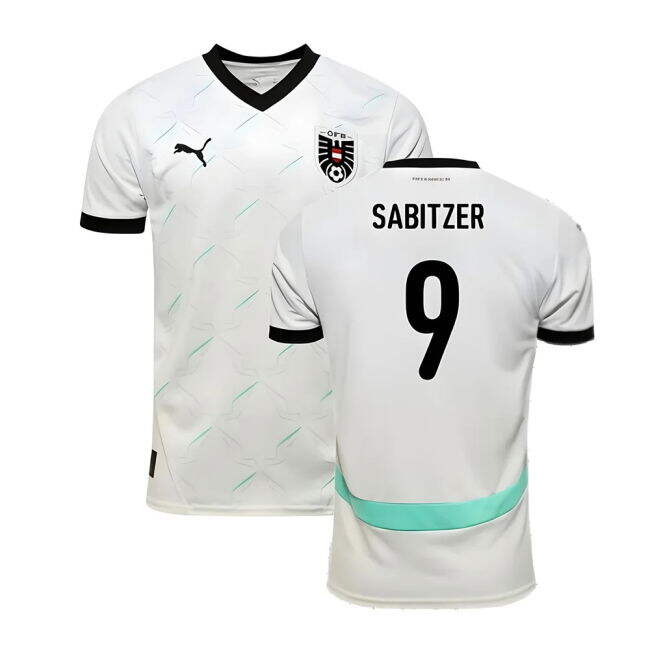 Official Licensed Austria Away Supporter Kit for Adults (Sabitzer 9)