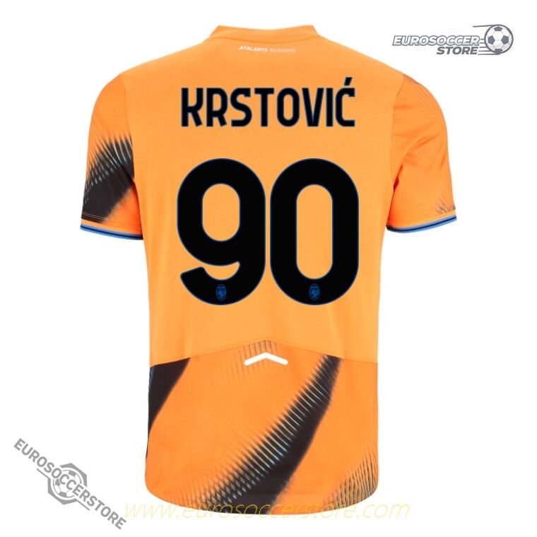 Atalanta 25-26 Season Third Jersey with KRSTOVIĆ 90 Printing