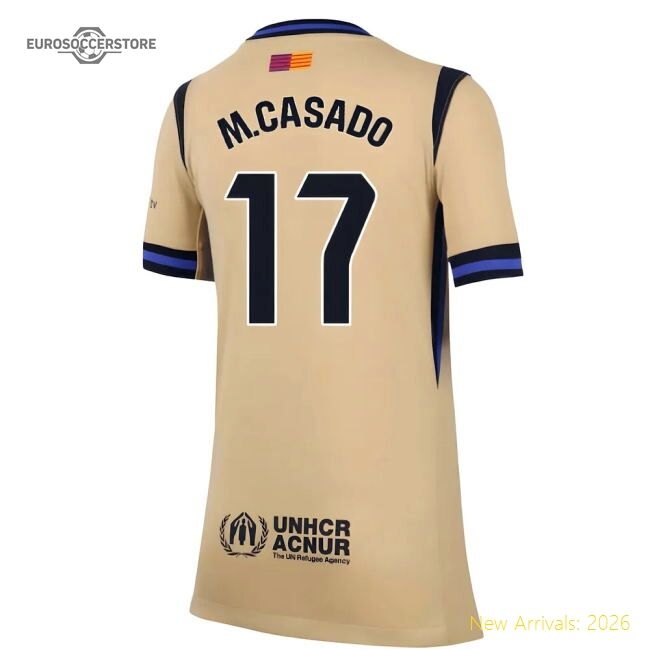 Top-Quality 2025-2026 Barcelona Away Shirt (Kids) (M.Casado 17)