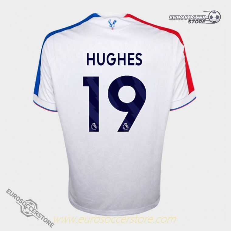 Crystal Palace 25-26 Third Edition HUGHES 19 Eagle White Football Jersey