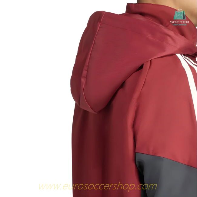 2025-2026 Arsenal EU Allweather Jacket (Burgundy)