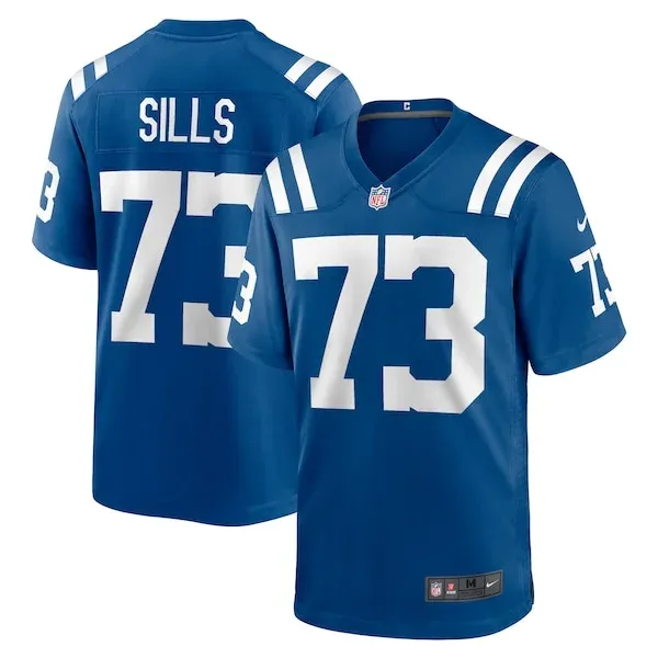 None Josh Sills Game Jersey - Royal | NFL Player Jersey | NFL Football