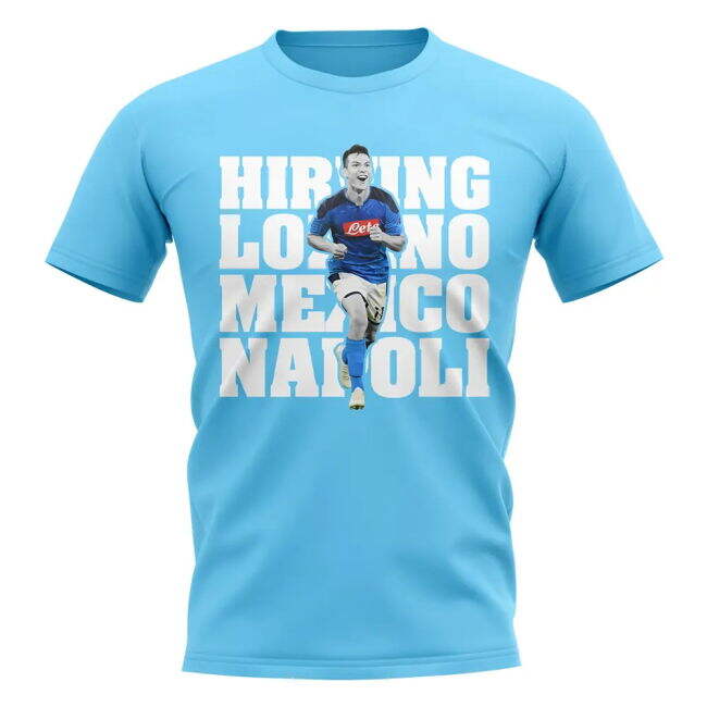 Hirving Lozano Napoli Player football T-Shirt (Adult