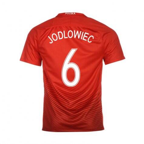 Poland Away 2016 Jodlowiec 6 Soccer Jersey Shirt - Official Replica