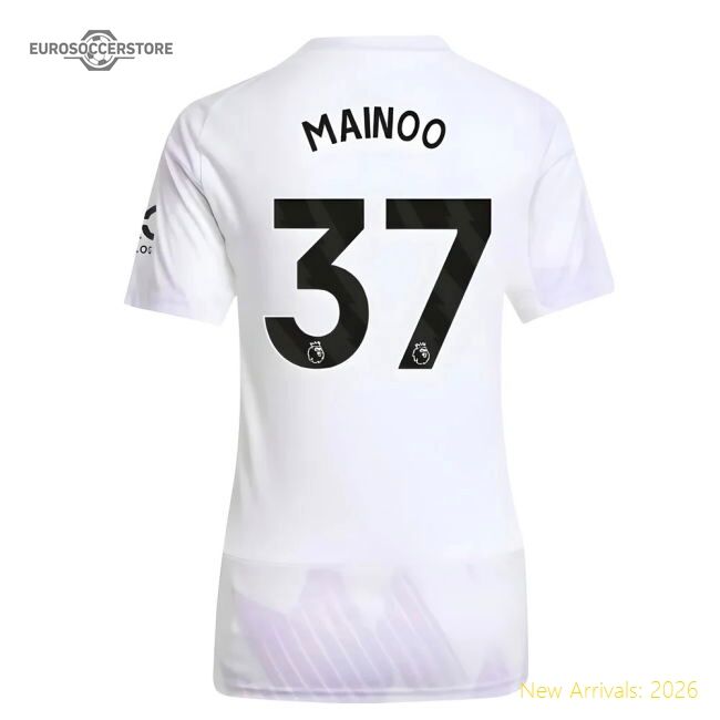 Official 2025-2026 Man Utd Away Shirt (womens) (mainoo 37) - Premium