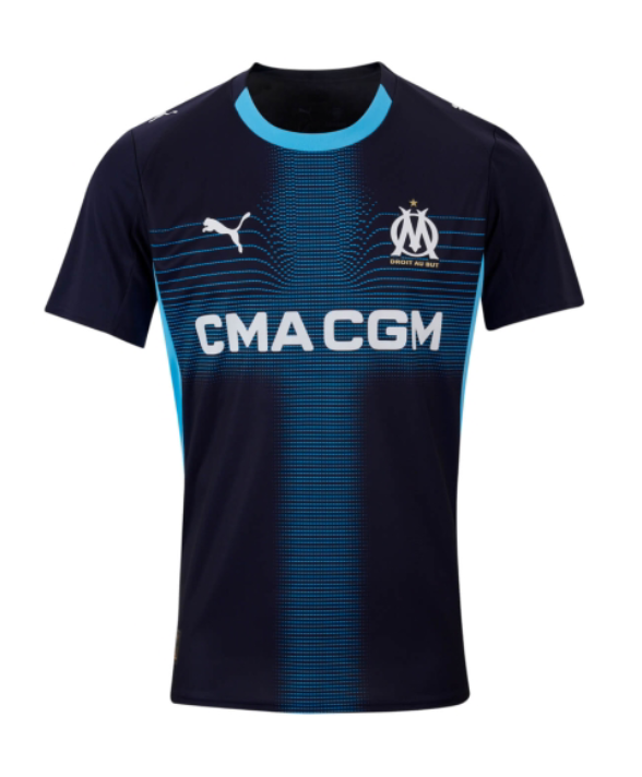 Away Jersey of Marseille featuring HØJBJERG 23 for the 25-26 season