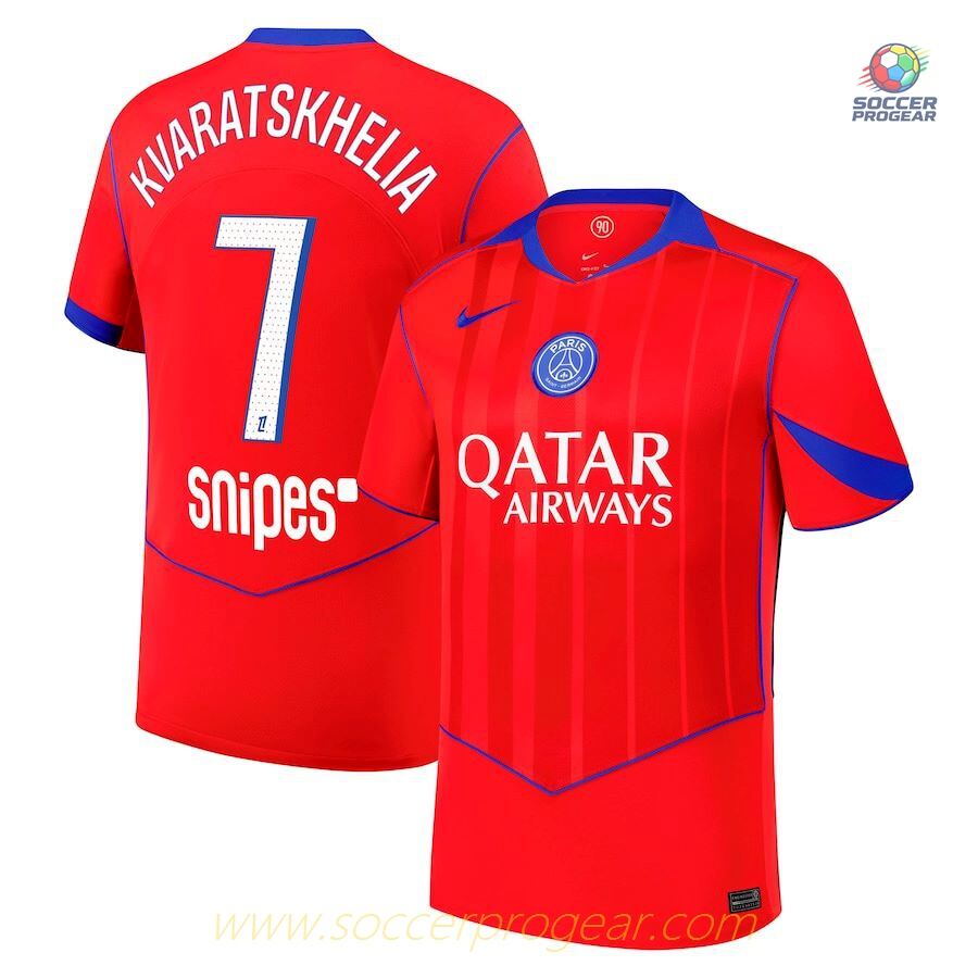 PSG French Ligue 1 Third Team Soccer Jersey 2025/26 Collection Kvaratskhelia