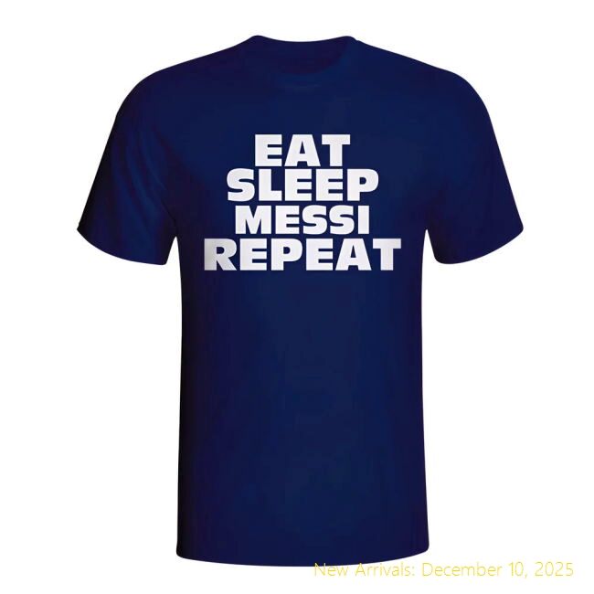 Performance Eat Sleep Messi Repeat T-shirt (navy) - Competitive Price