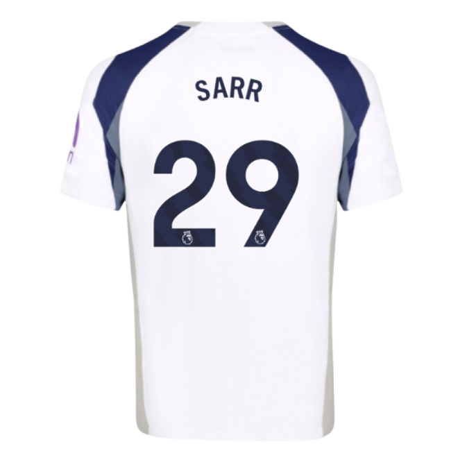 Spurs Genuine 2025-2026 Tottenham Hotspur Home Shirt (Sarr 29)