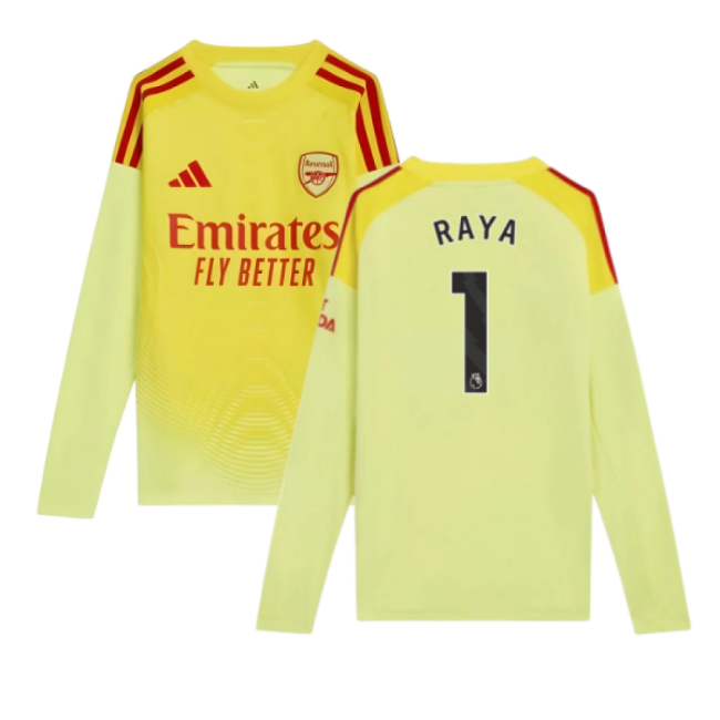 2025-2026 Arsenal Home Goalkeeper Shirt (Yellow) - Kids (Raya 1) - ...