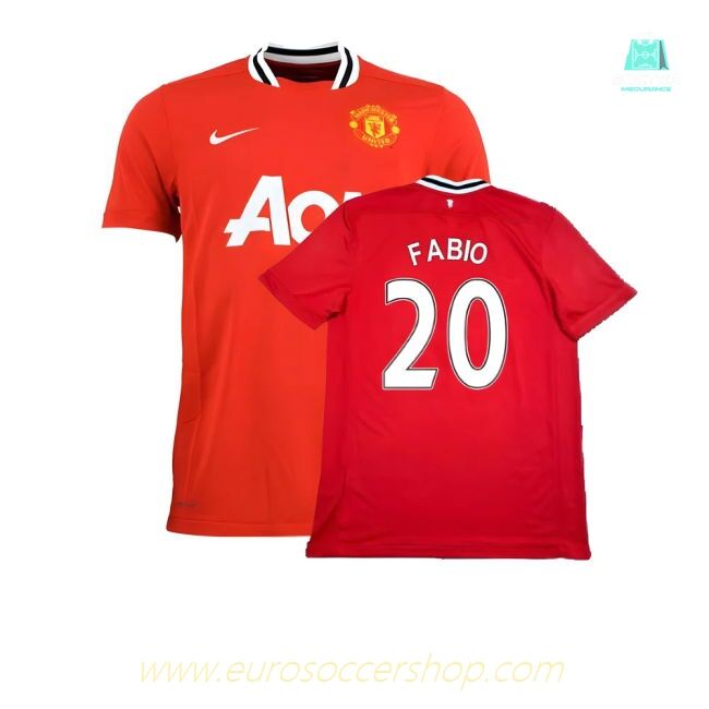 Manchester United 2011-12 Home Shirt ((Excellent) XL) (Fabio 20)
