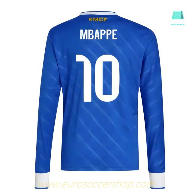 2025-2026 Real Madrid Long Sleeve Third Shirt (Kids) (Mbappe 10)