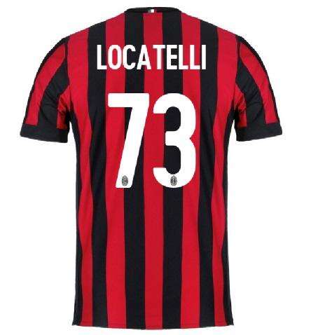 AC Milan Home 201718 LOCATELLI 73 Shirt - Official Replica 9791