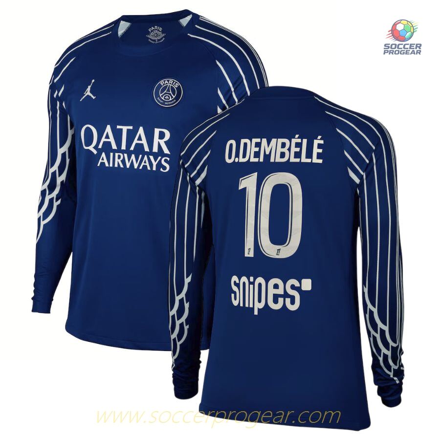 PSG Player Version Fourth Football Jersey 2024-25 Edition LS Edition Dembele
