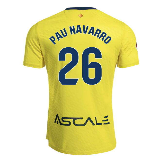 2025-2026 Villarreal Home High Quality Football Shirt (Pau Navarro 26)