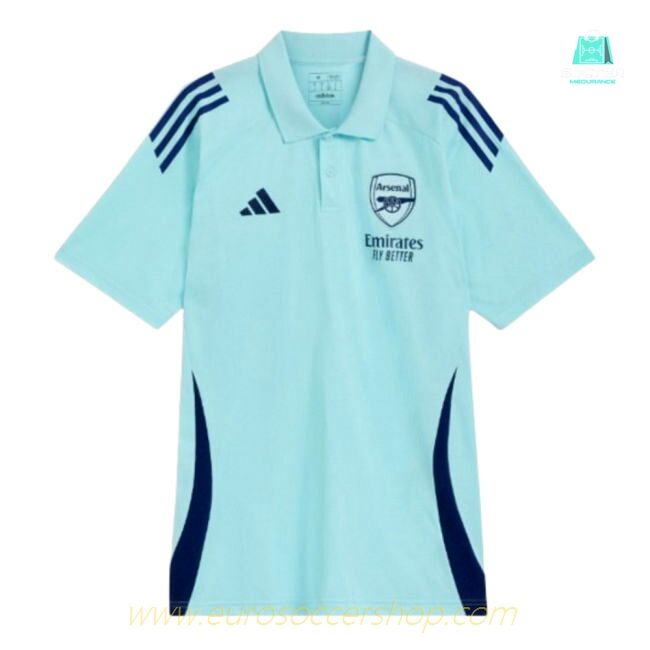 2024-2025 Arsenal Polo Shirt (Clear Aqua)