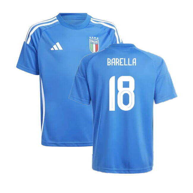 Wholesale 2024-2025 Italy Home Fan Jersey (Kids) (BARELLA 18) Gorgeous