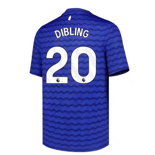 Everton 2025-20 Home Football Kit Dibling Name & Number L M S Kids