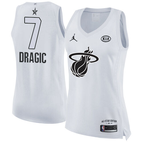 MIA Goran Dragic #7 Authentic 2018 Icon NBA Swingman Jersey White